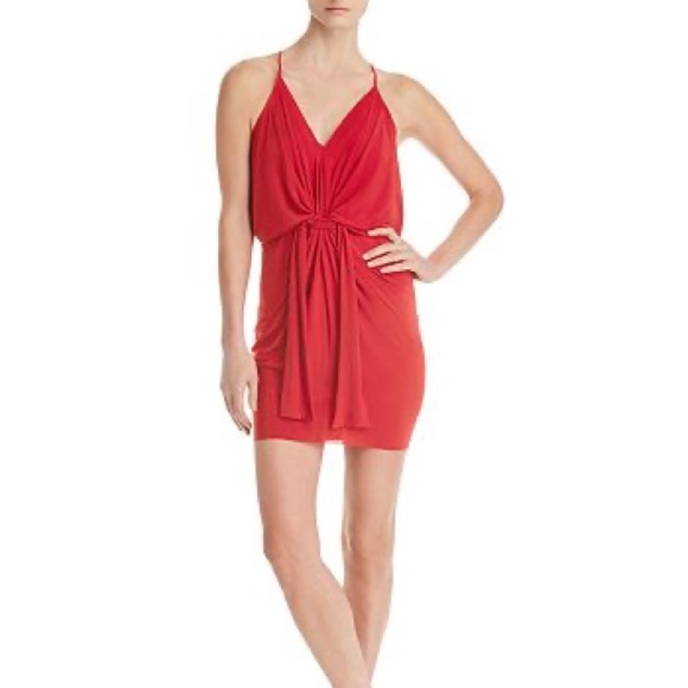 MISA domino mini dress